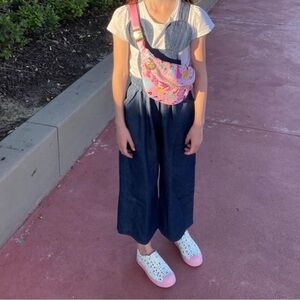 Pepper Kids dark denim mickey mouse overalls size 4/5 in new condition